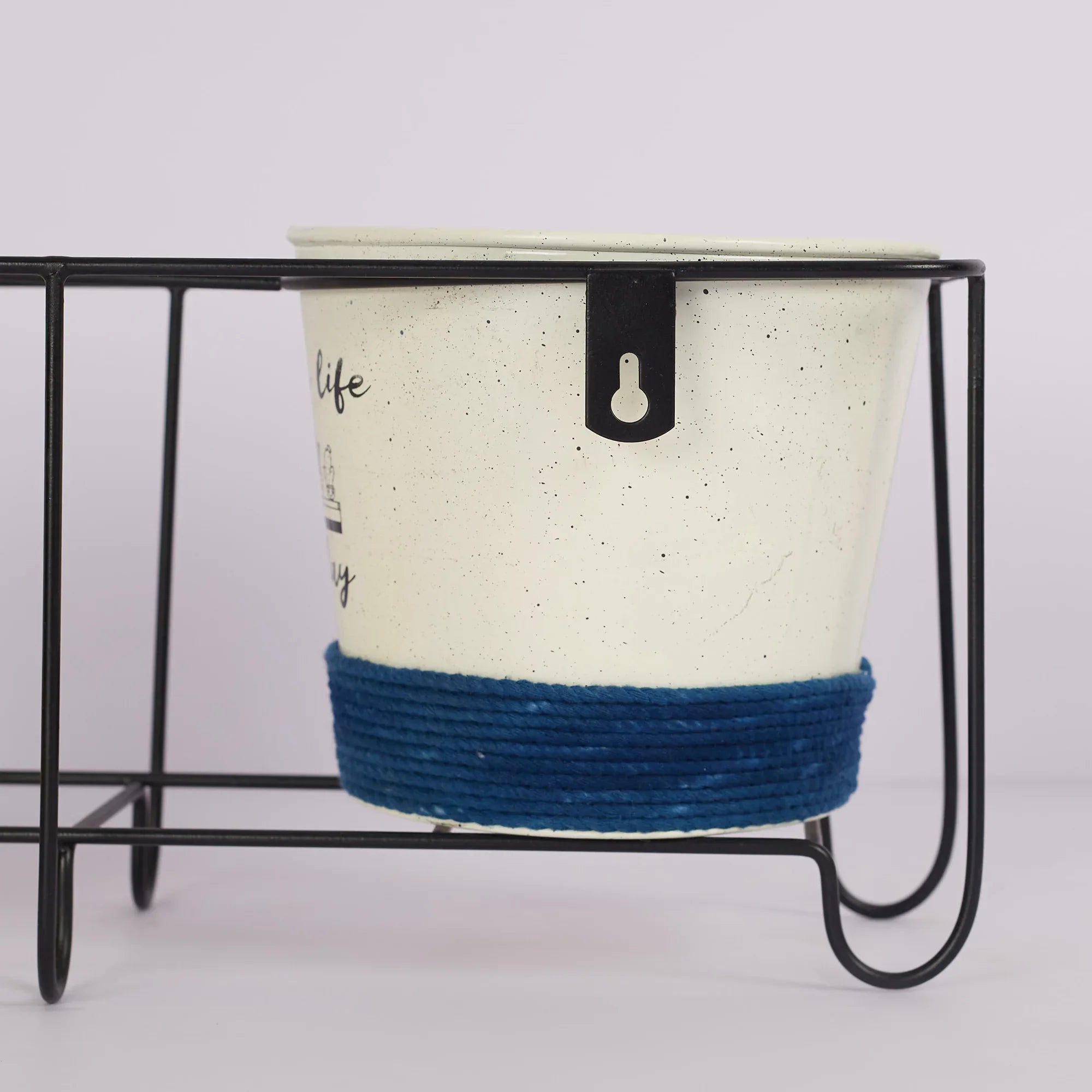 Pep Pop Metal Funky Quote Wall Planter 67X18Cm in Multi Colour - HomeTown