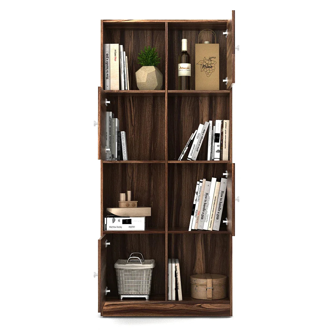 Matrix Book Shelves in Asian Walnut Colour - HomeTown