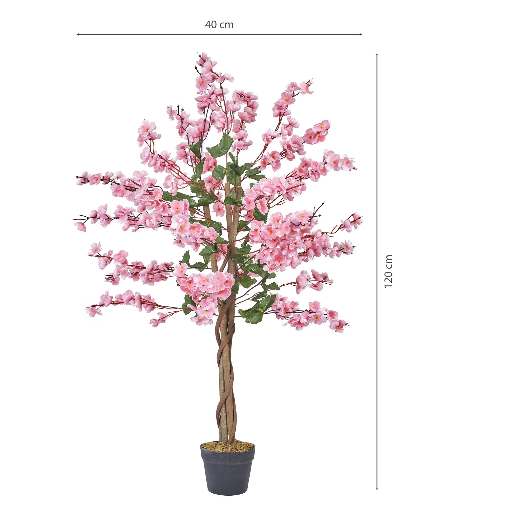 Ilana Artificial Cheery Blossom Potted Tree 120Cm in Pink Colour - HomeTown