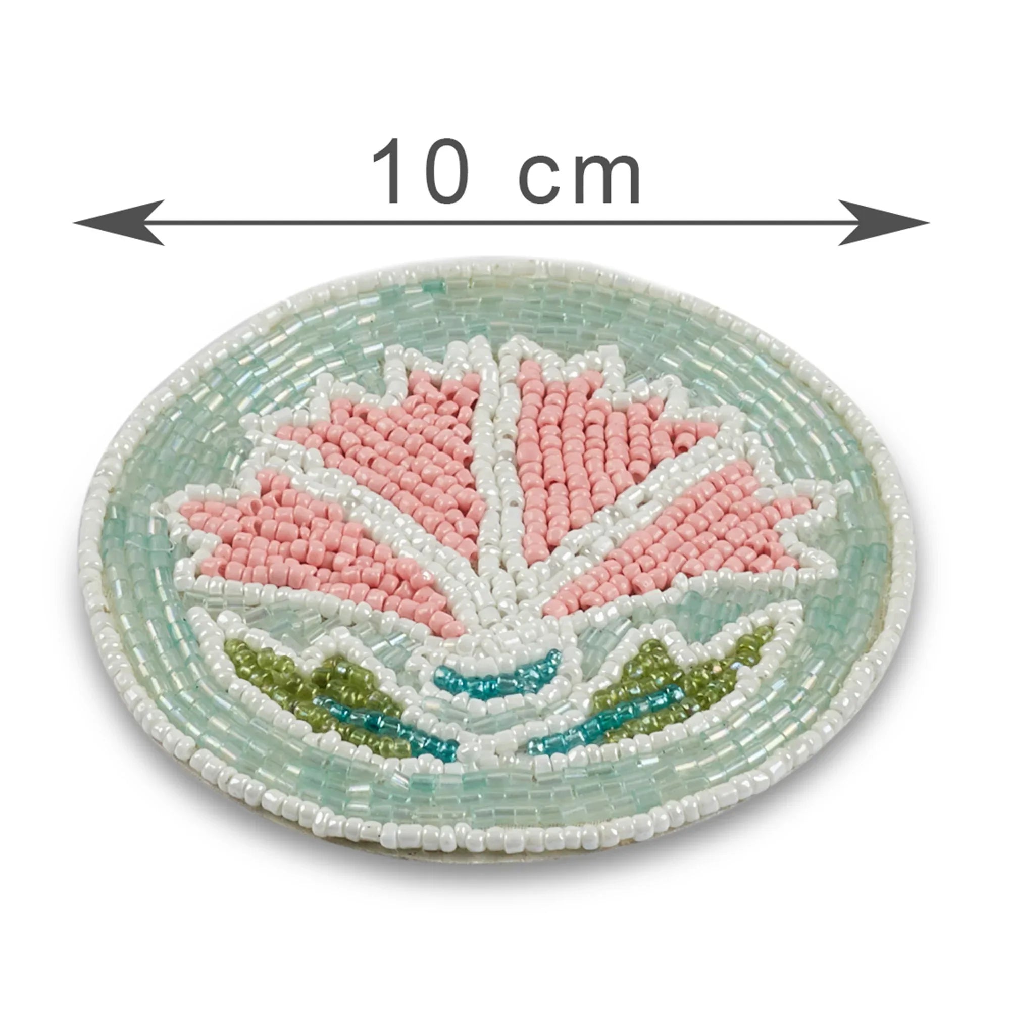 Anar Handmade Beaded Trivet Dia 20 Cm in Multi Colour - HomeTown