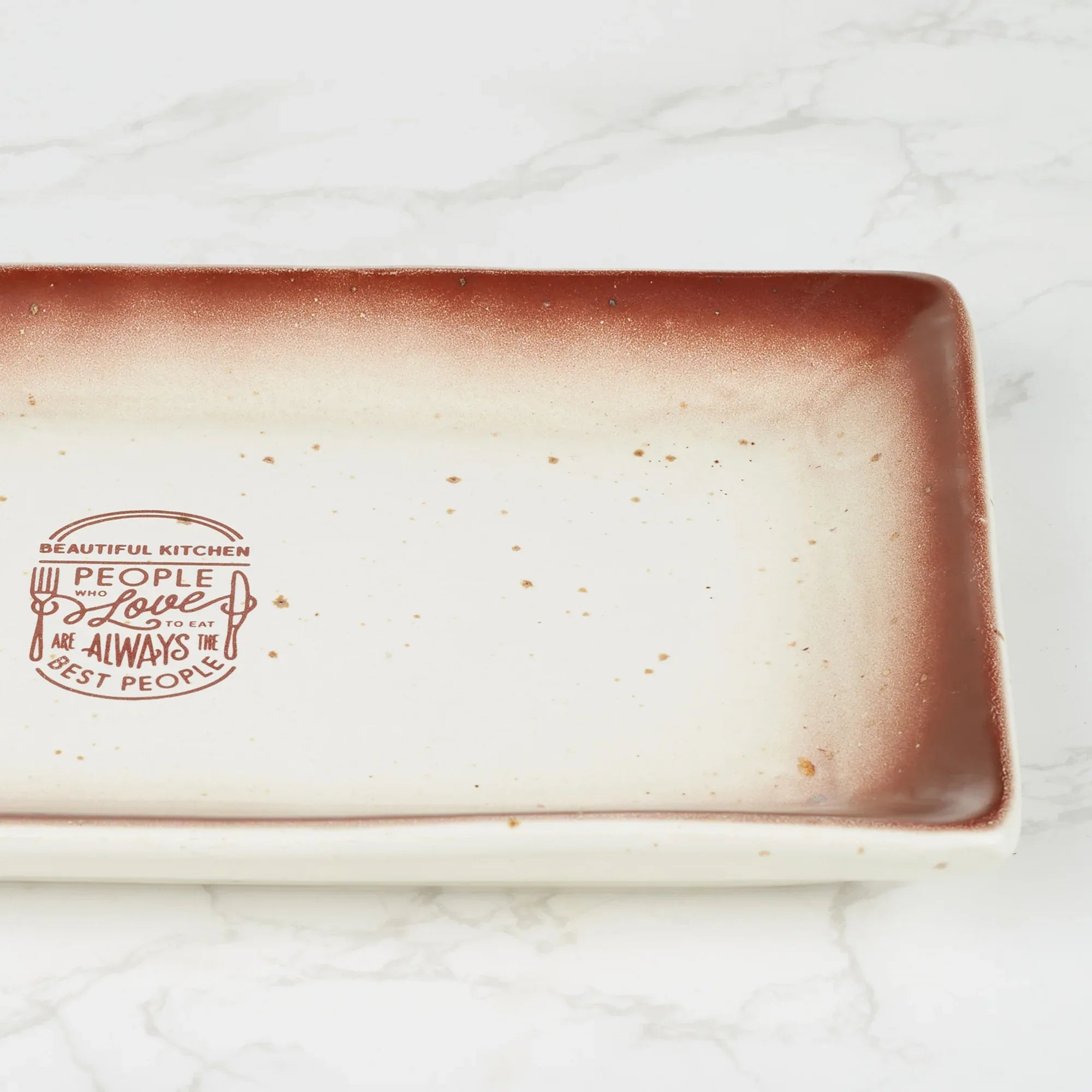 Beautiful Kitchen Studio Pottery Stoneware Serving Platter in Beige Colour - HomeTown