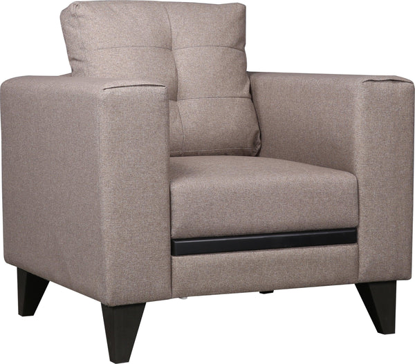 Garcia Fabric Single Seater Sofa in Brown Colour dimensions