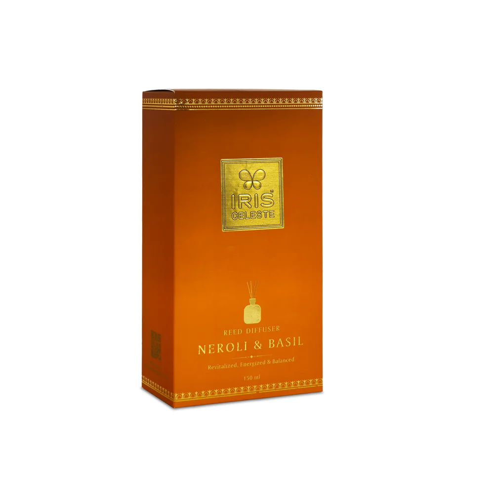 Iris Celeste Reed Diffuser Set in Navy Blue - Best Essential Oil Diffuser