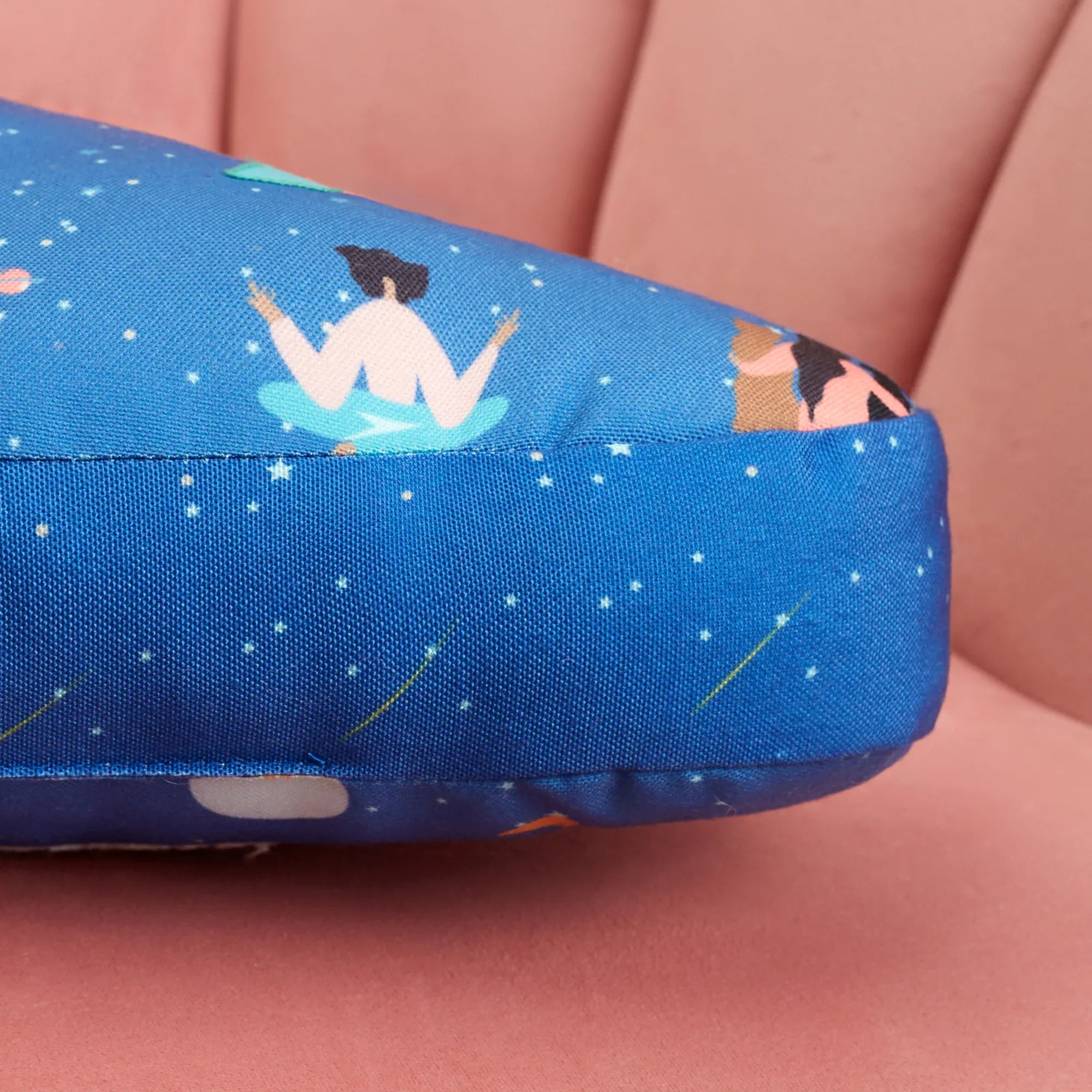 Good Life Reversible Cloud Digital Printed Shaped Cushion 40x25 Cm in Navy Colour - HomeTown