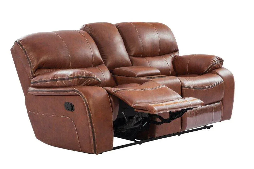 Tigris Leatherette Recliner In Brown Colour - HomeTown