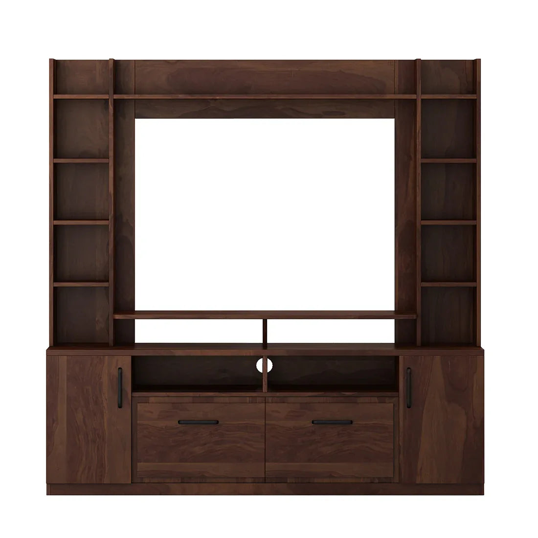 Antwerp Full Height TV Unit in Sheesham Colour - HomeTown