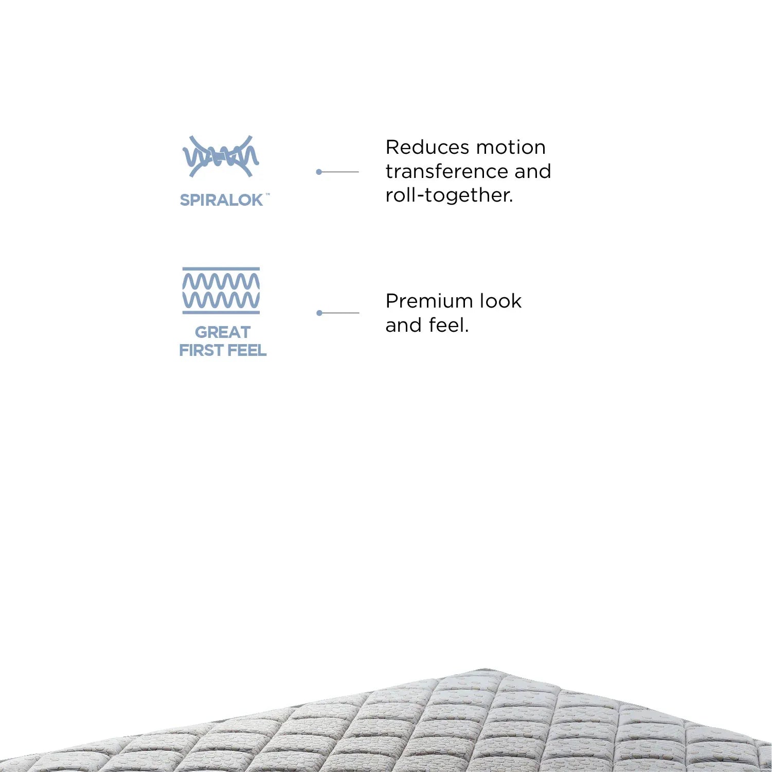 Restonic Sanibel Bonnel Spring Single Mattress 75x36x6 Inch in Beige Colour - HomeTown