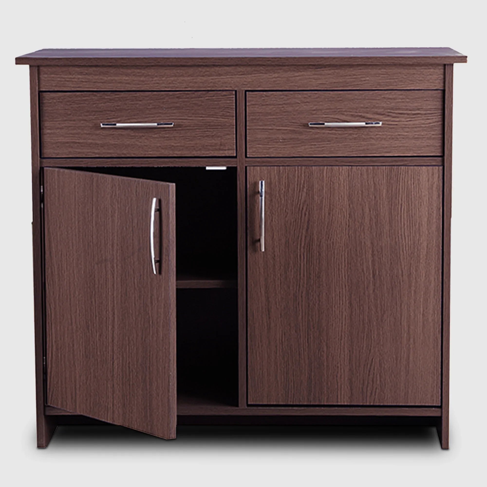 Albert Engineered Wood 2 Door Cabinet in Oak Colour - HomeTown