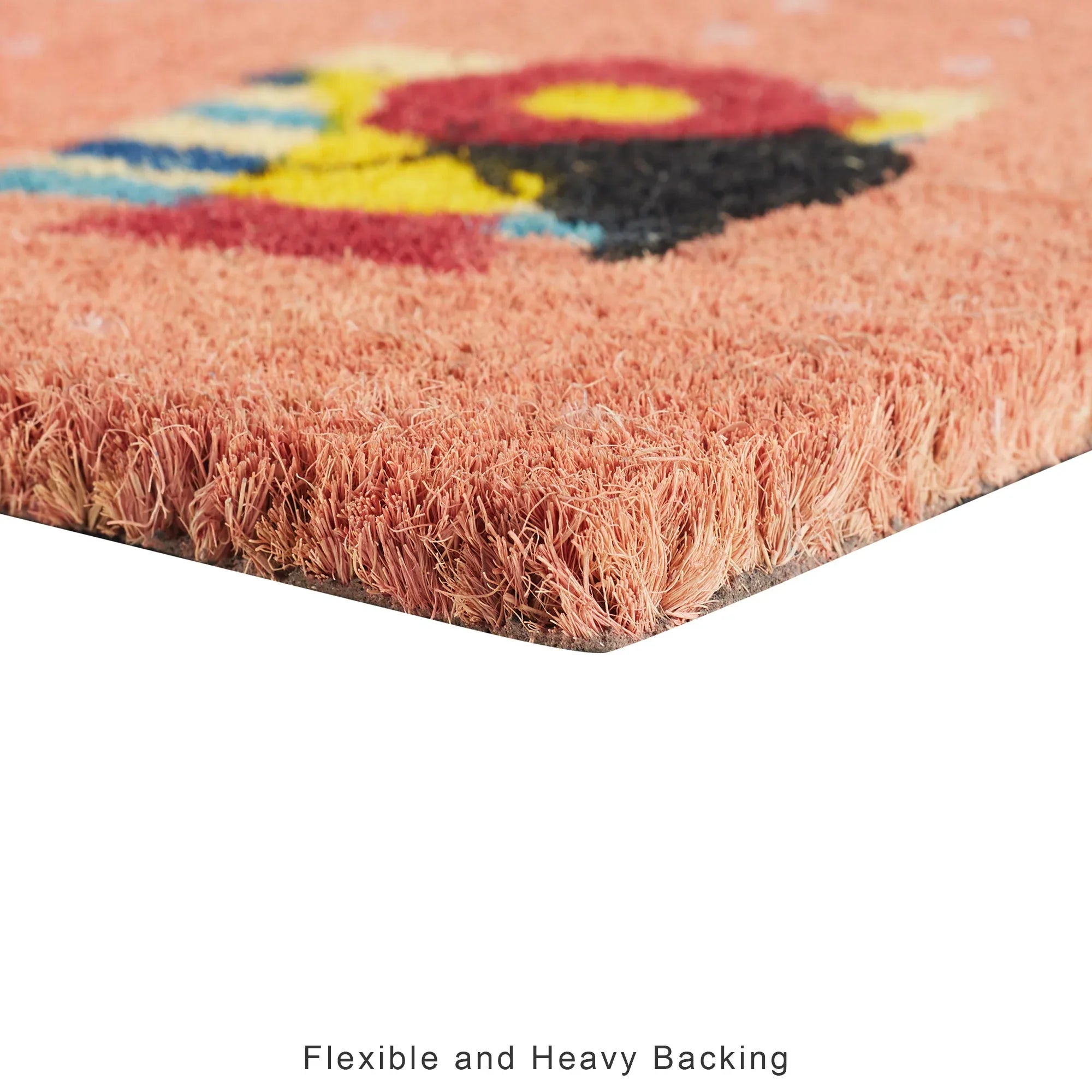 Good Life Is Vitamin Sea Printed Coir Doormat 40x60 CM in Coral Colour - HomeTown