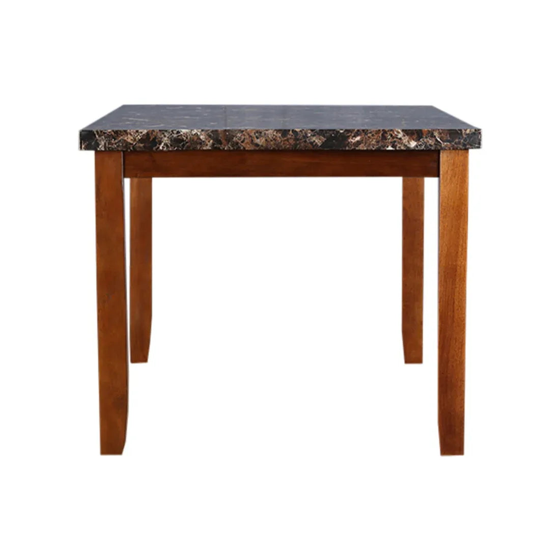 Eden Marble Finish Top 4 Seater Dining Table in Brown Colour - HomeTown