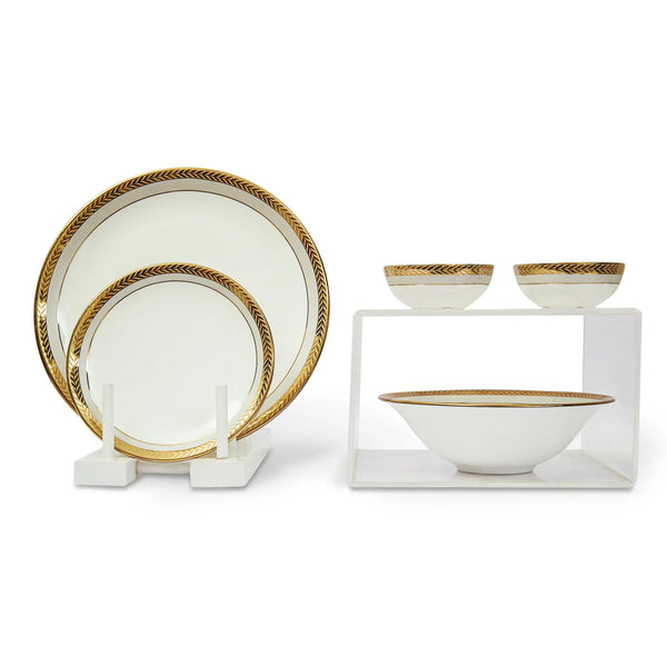 Amour Diana Bone China Veg Bowl 10 Cm in White Colour dimensions