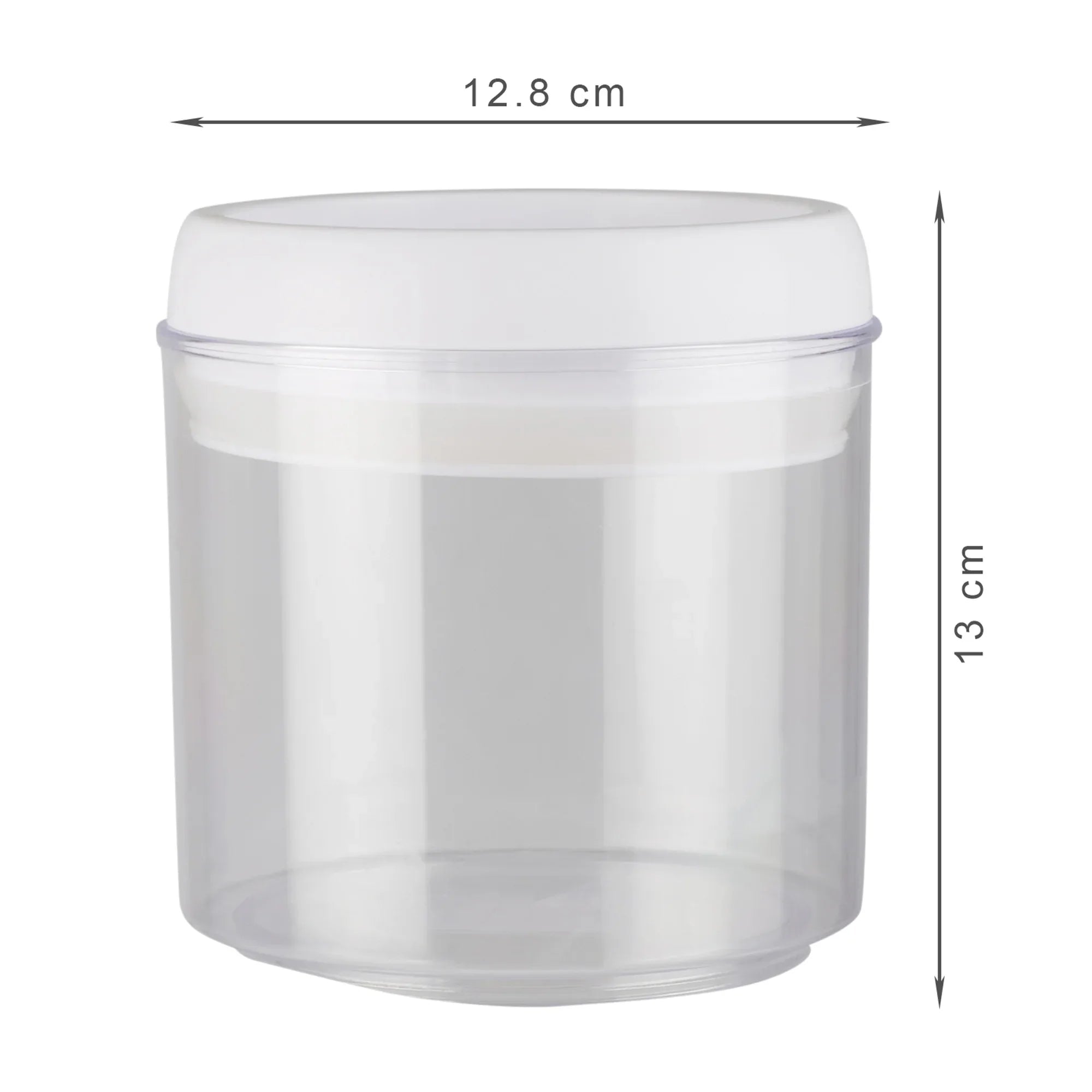 Robusto BPA Free Easy Lock Round Container 1000ml in Transparent & White Colour - HomeTown