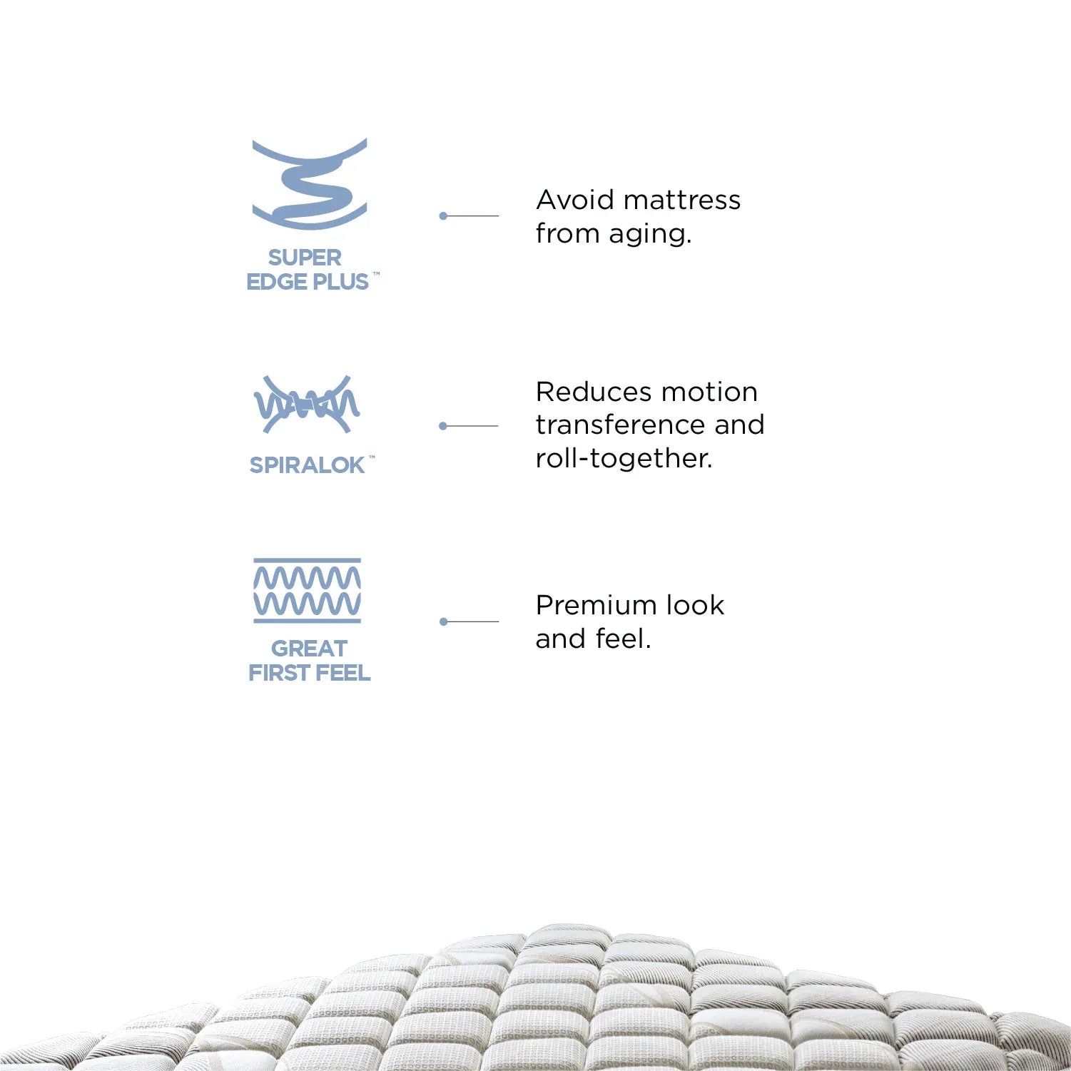 Restonic Fontain Pocket Spring Single Mattress 75x36x10 Inch in Brown Colour - HomeTown