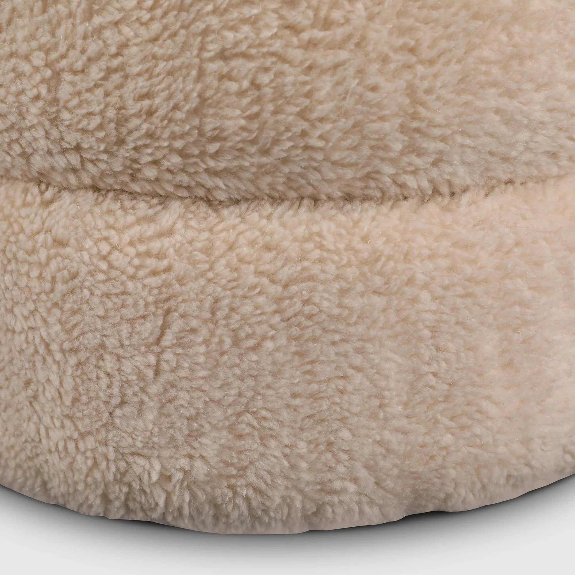Cashmere Fabric Ottomans in Beige Colour - HomeTown