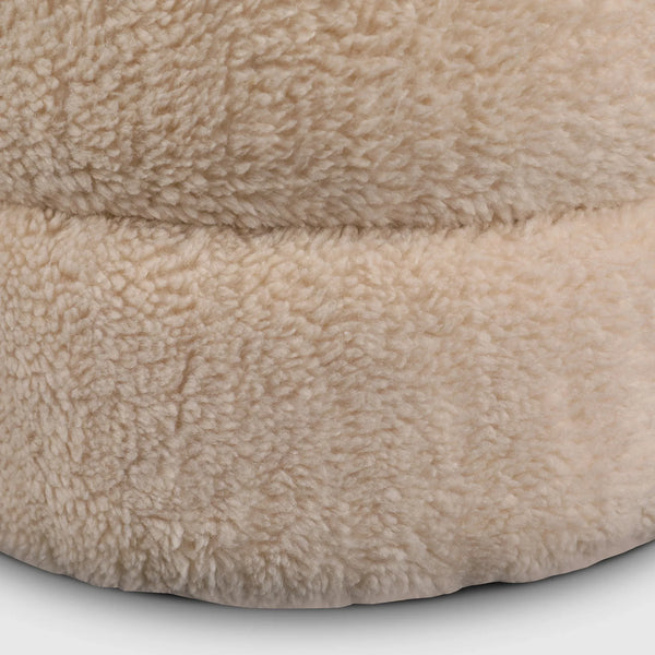 Cashmere Fabric Ottomans in Beige Colour dimensions