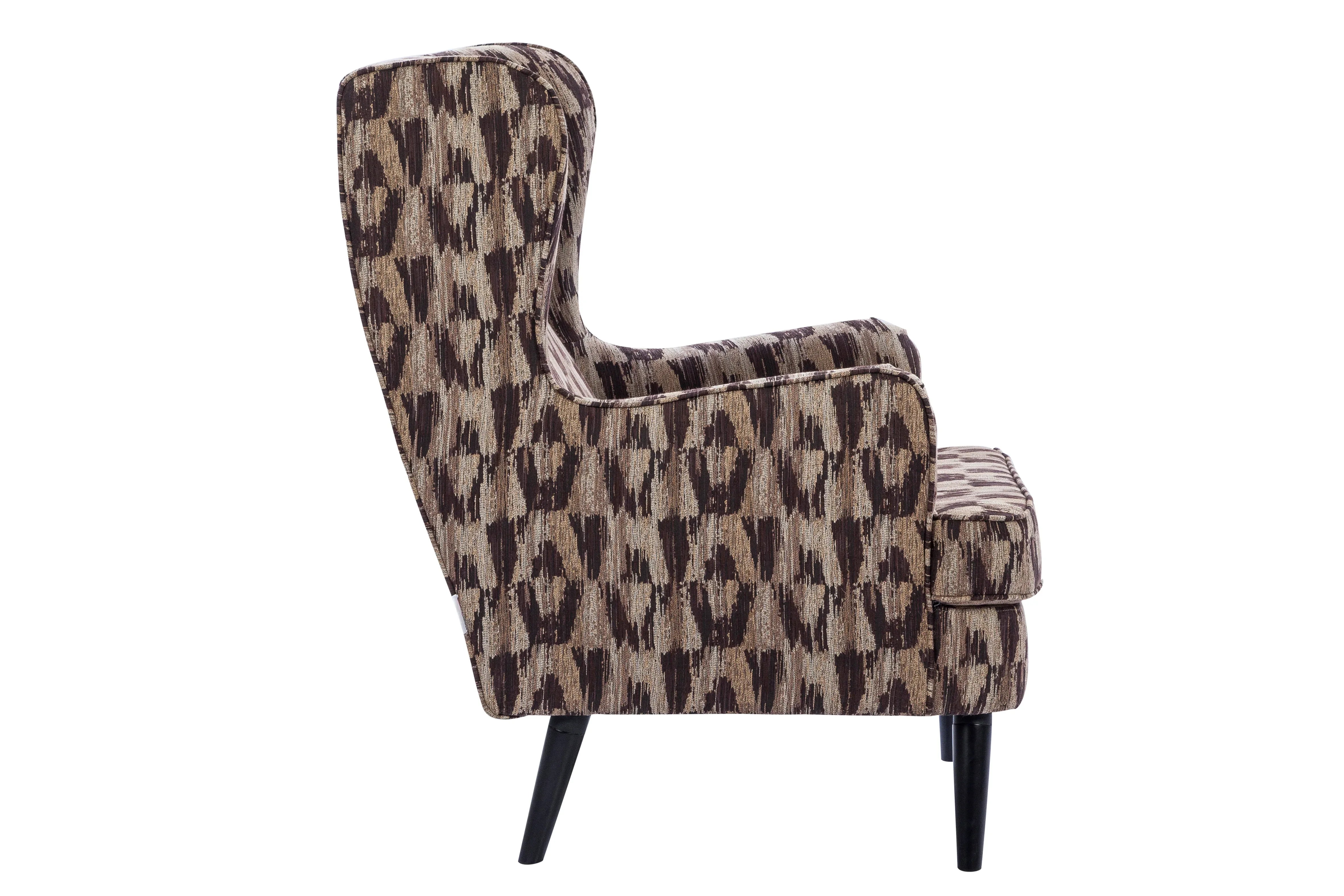 Charm Fabric Arm Chair in Brown Colour - HomeTown