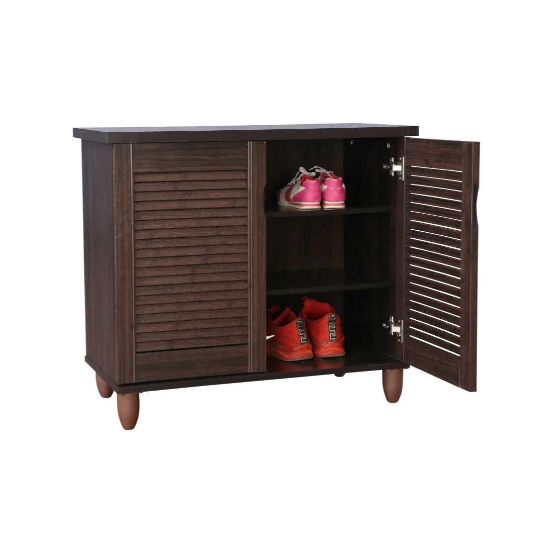Riveria Engineered Wood Shoe Rack in Wenge Colour - HomeTown