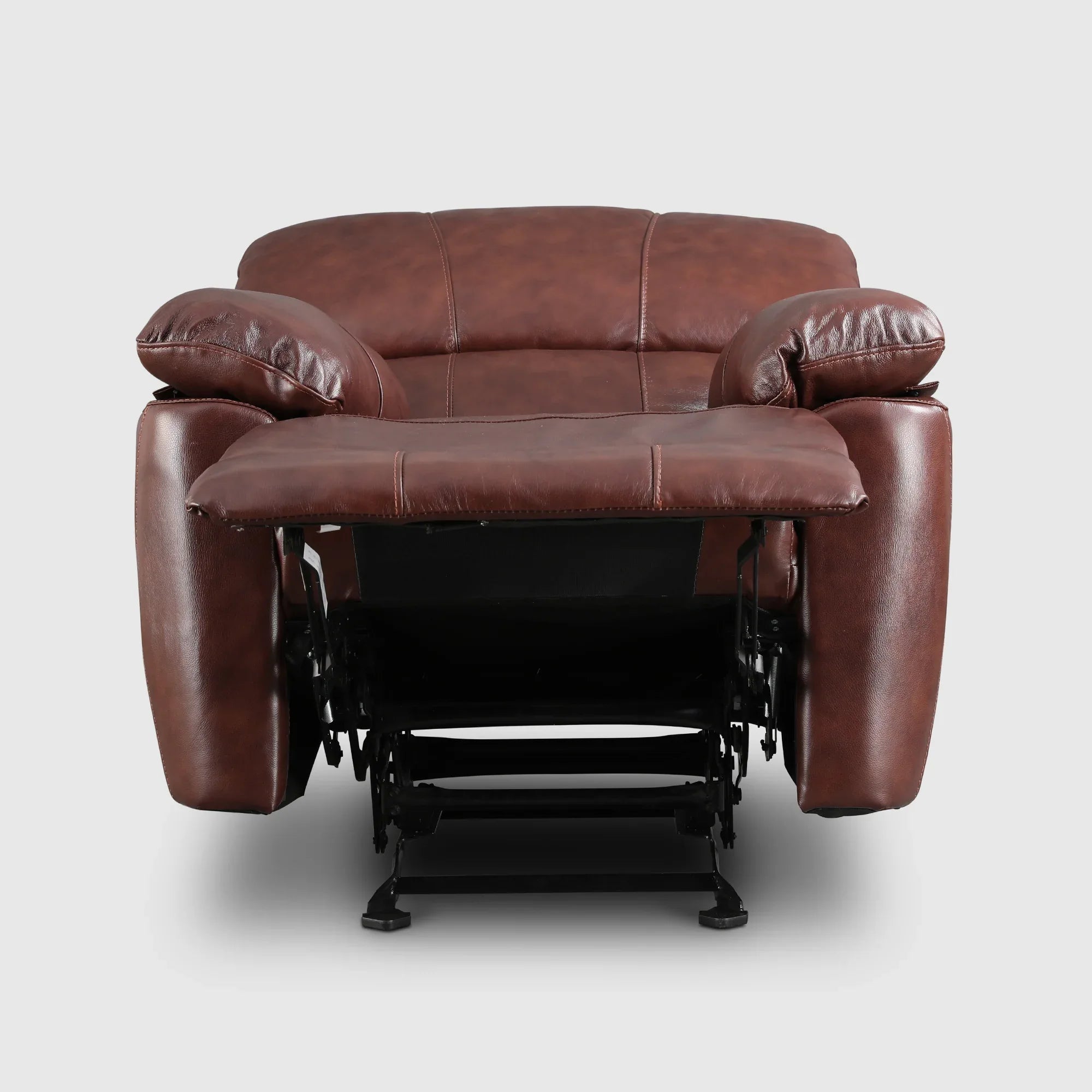 Charles Half Leather Single Seater Recliner - HomeTown