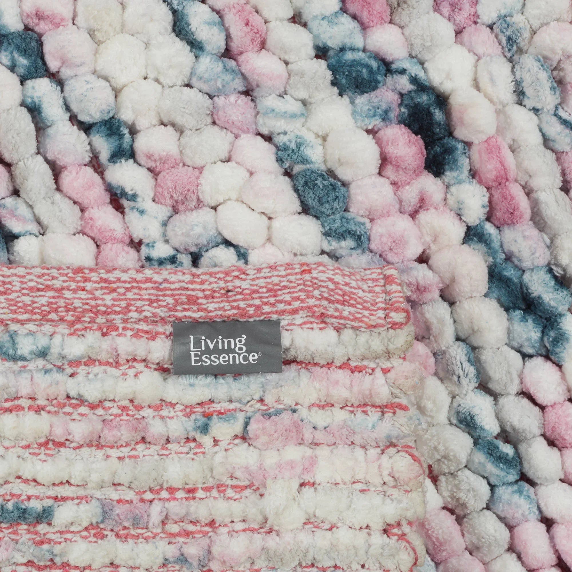 Emilia Micro Chenille Multipurpose Loop Bath Mat 50x80 Cm in Blush Blue Colour - HomeTown