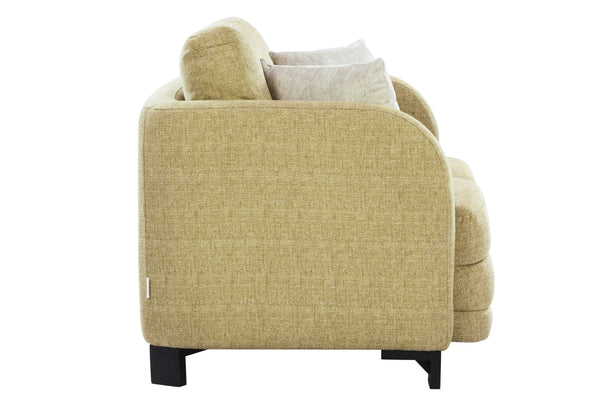 Grace Fabric Sofa 2 Seater Olive dimensions