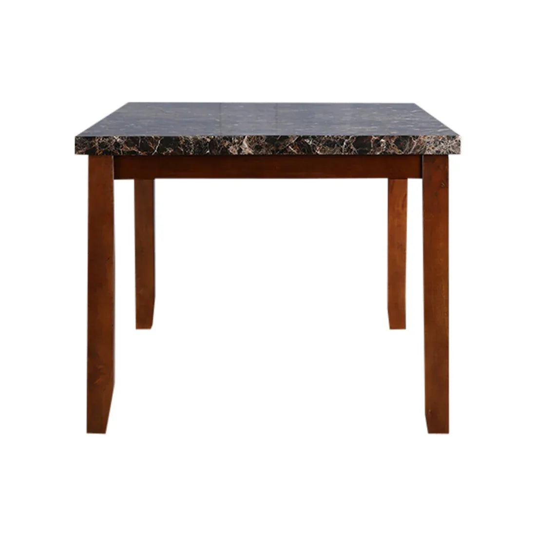 Eden Marble Finish Top 6 Seater Dining Table in Brown Colour - HomeTown