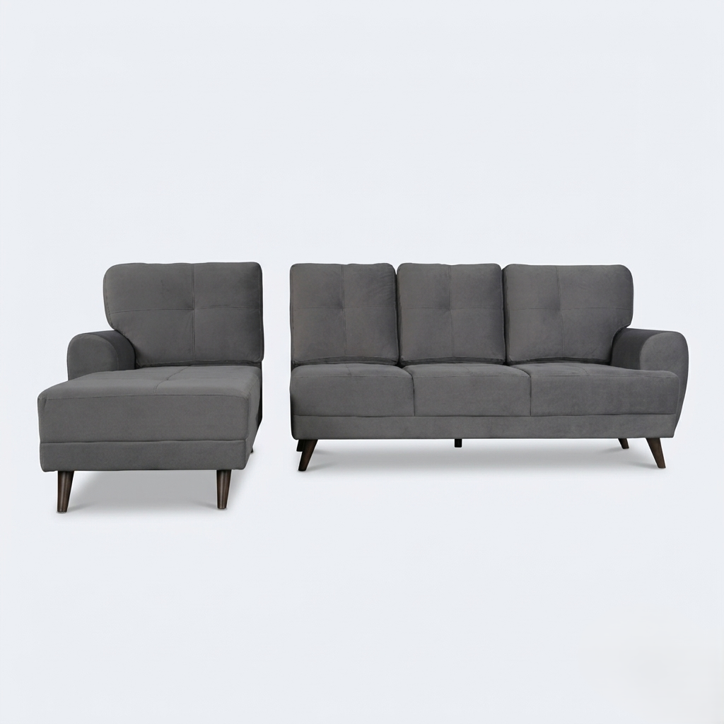 RIGA LYRA FAB LOUNGER LARGE D GREY RH