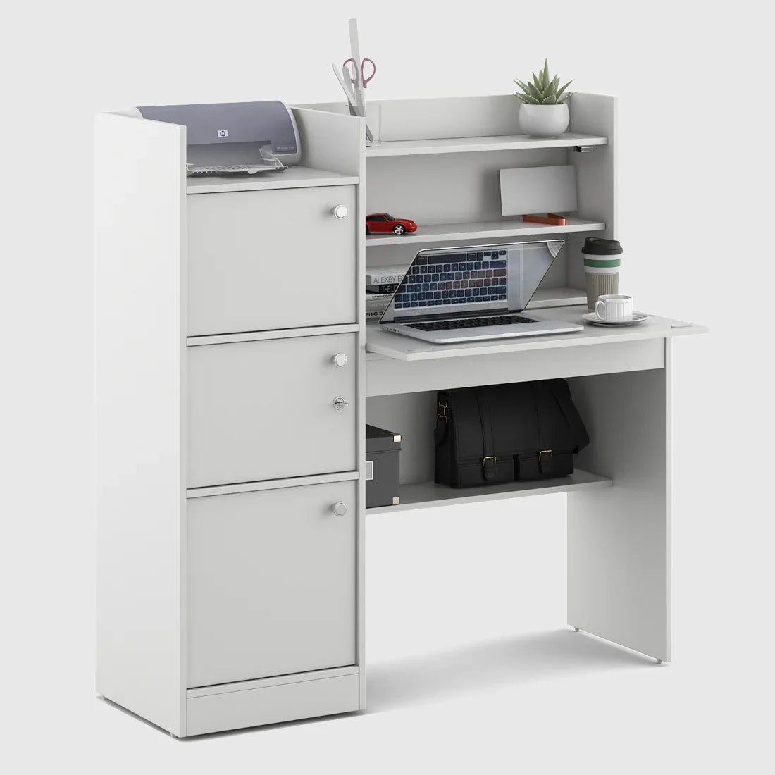 Venus Study Table in White Colour - HomeTown