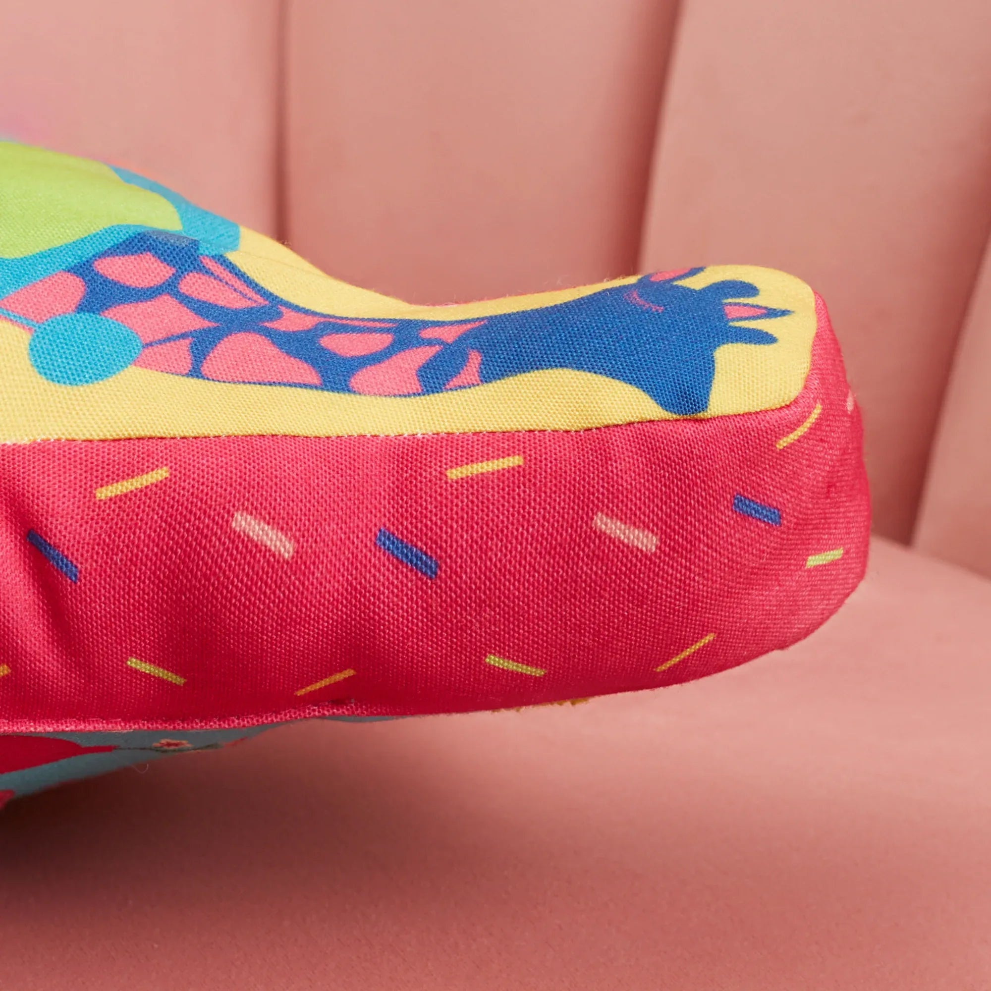 Good Life Reversible Van Digital Printed Shaped Cushion 26x36 Cm in Aqua Colour - HomeTown