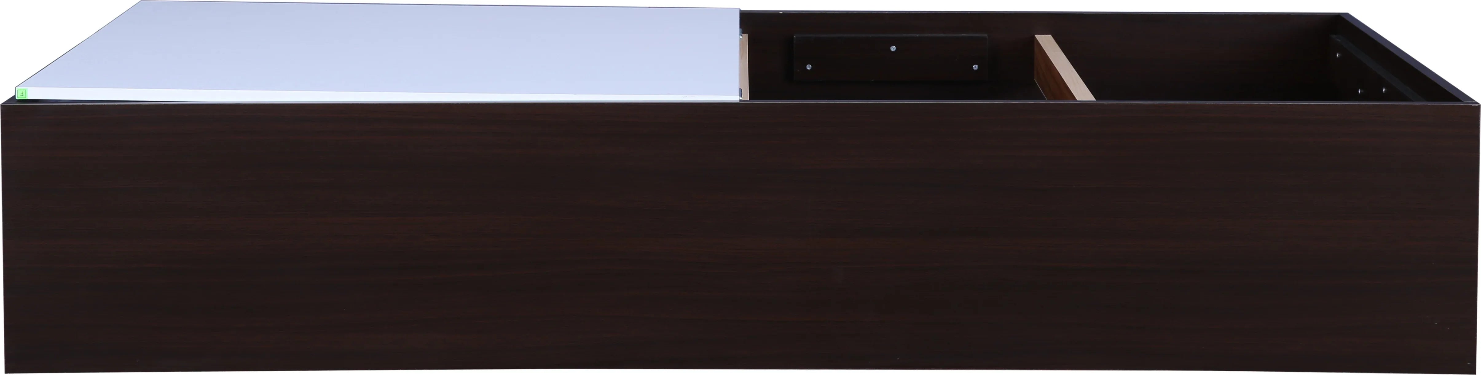 Ria Single bed with Box storage in Walnut Colour - HomeTown