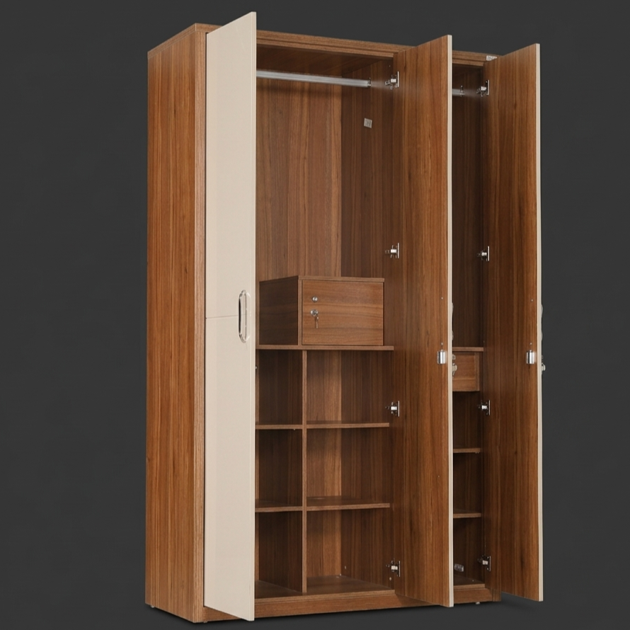 OPAL 3 DOOR WARDROBE CERAMIC HIGH GLOSS