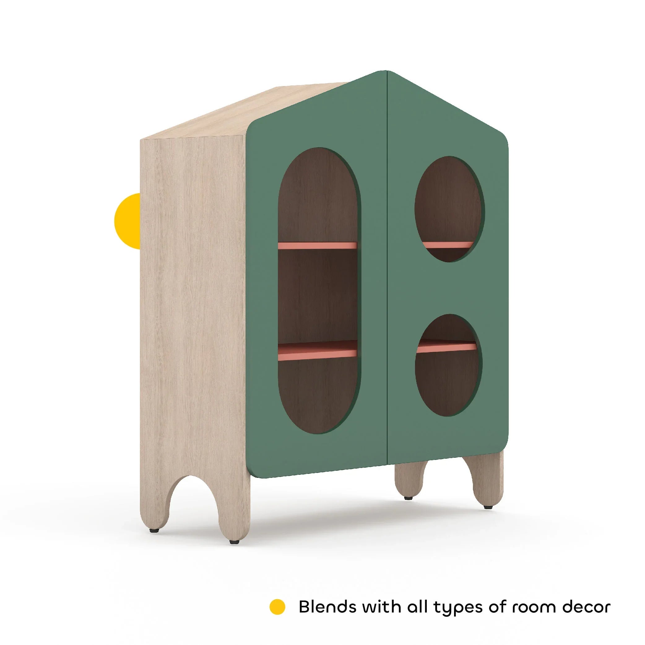 Magic Hut Storage Cabinet in Lauren Green Colour - HomeTown