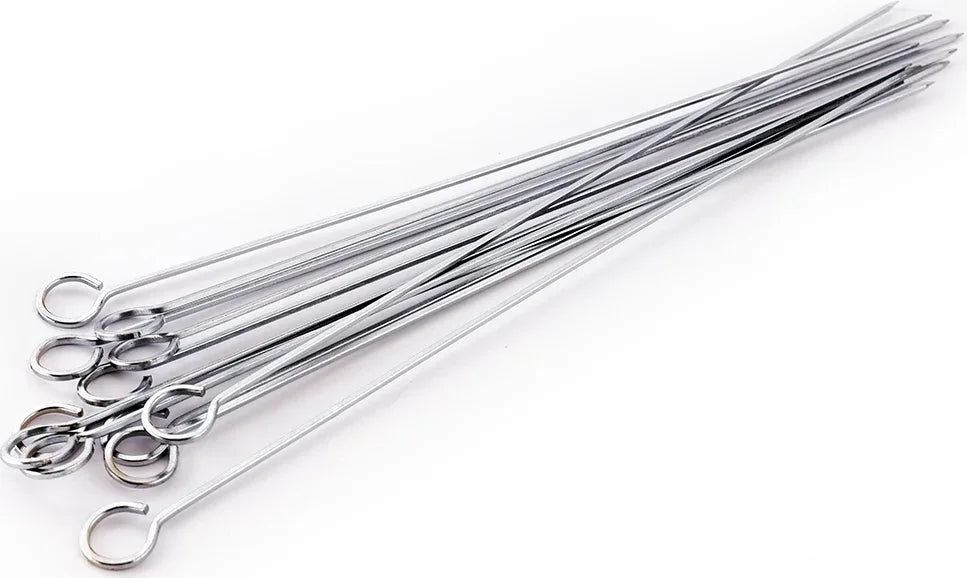Barbeque Steel Skewers Sticks Small in Silver Colour - HomeTown