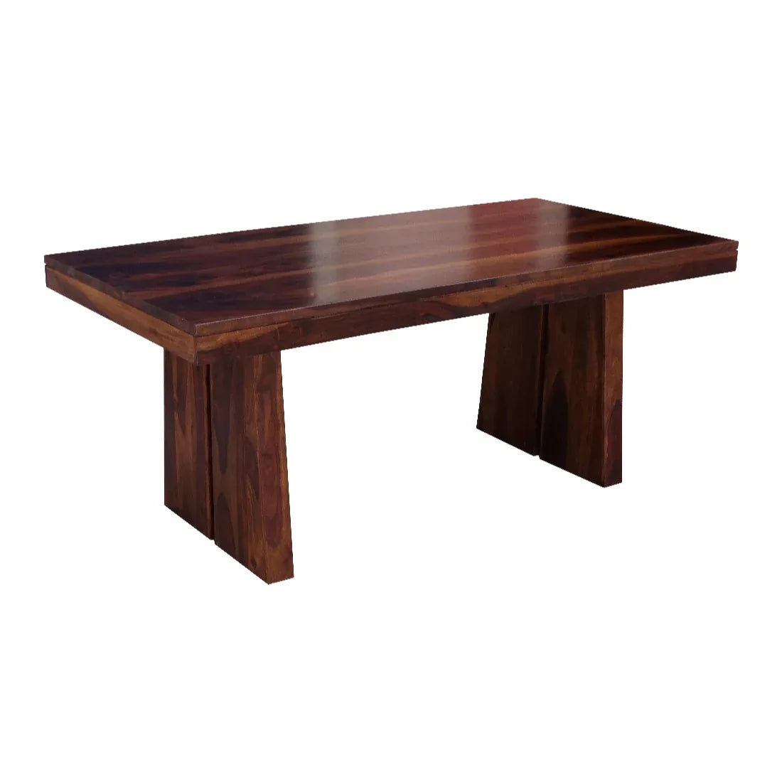 Austin Sheesham Wood(Rosewood) 6 Seater Dining Table in Honey Colour - HomeTown