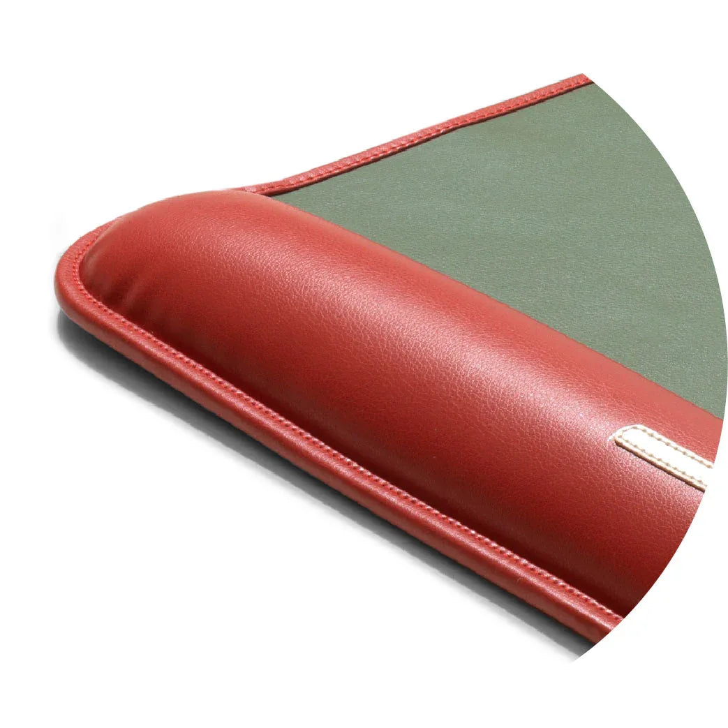 Ellie MDF + Leatherite Table Mat in Navy & Red Colour - HomeTown