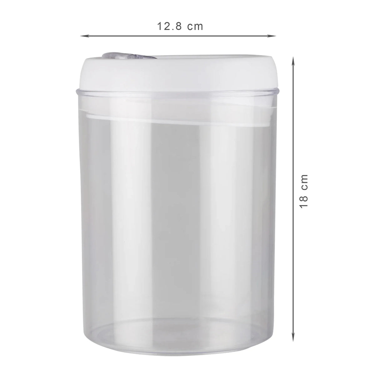 Robusto BPA Free Easy Lock Round Container 1700ml in Transparent & White Colour - HomeTown