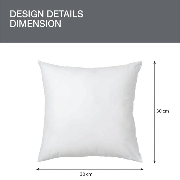 Stylo Cushion Filler 30x30 Cm in White Colour dimensions