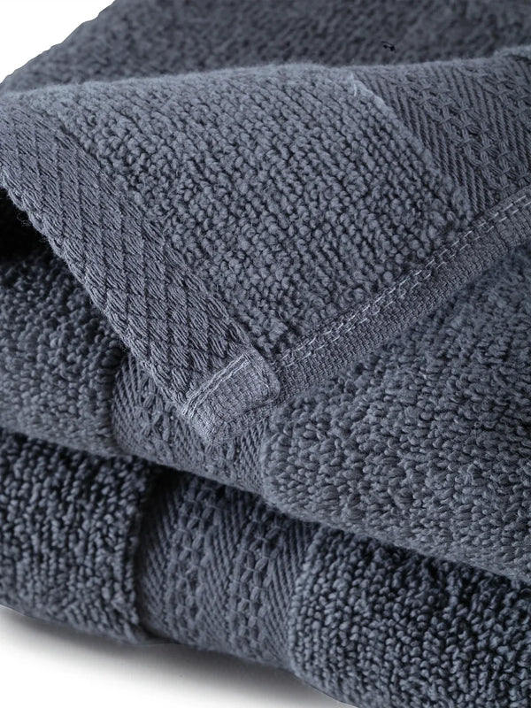 Paradiso Cotton Set Of 2 Hand Towel 40X60 Cm 500 Gsm in Grey Colour dimensions