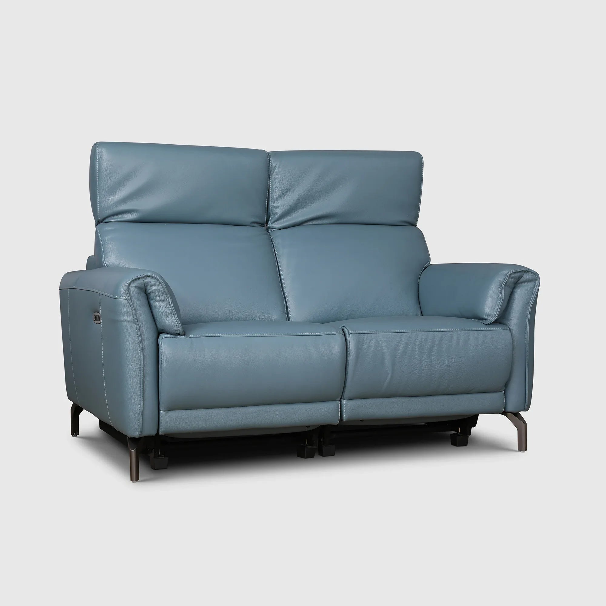 Emilia Half Leather Two Seater Electric Recliner - HomeTown