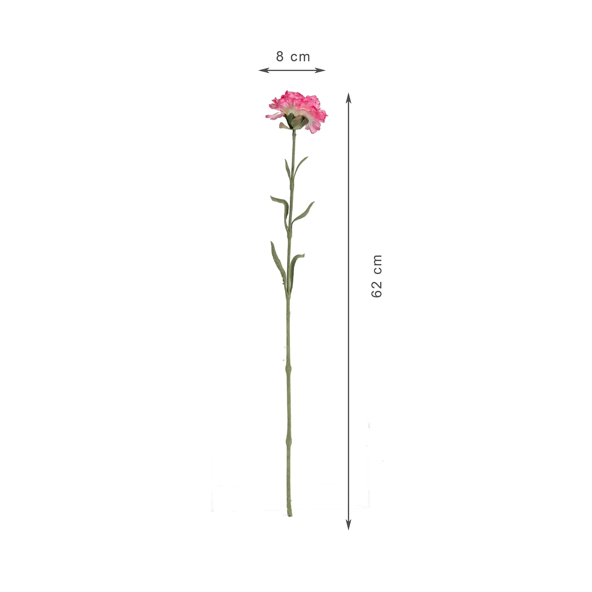 Elora Pink Carnation Faux Flower 62 Cm in Pink Colour - HomeTown
