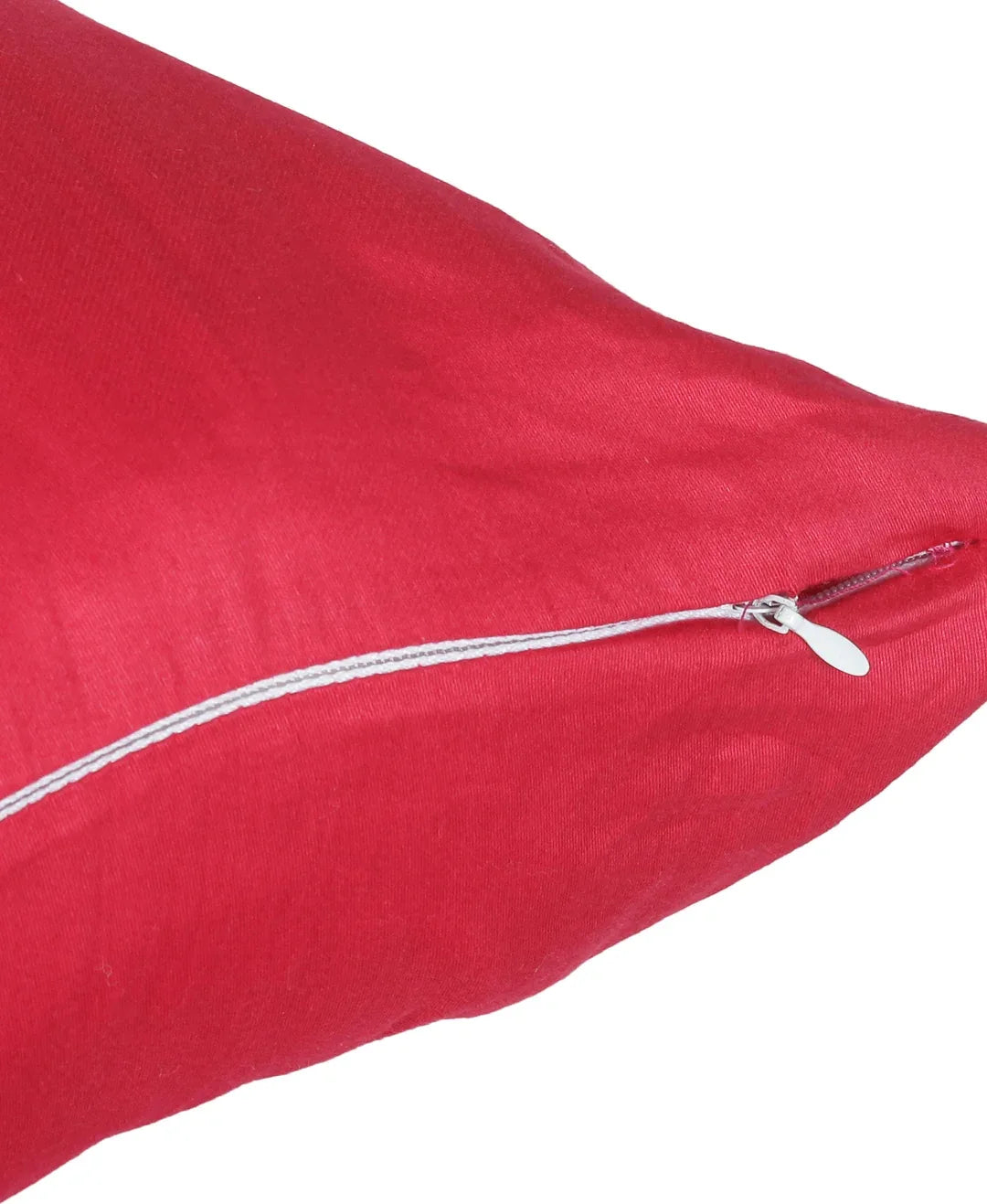 Nora Palette Cotton Satin Sham Cover 60x60 Cm 210 TC in Berry Colour - HomeTown