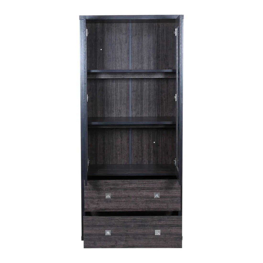 Evergreen Engineered Wood Book Shelf in Wenge Colour - HomeTown