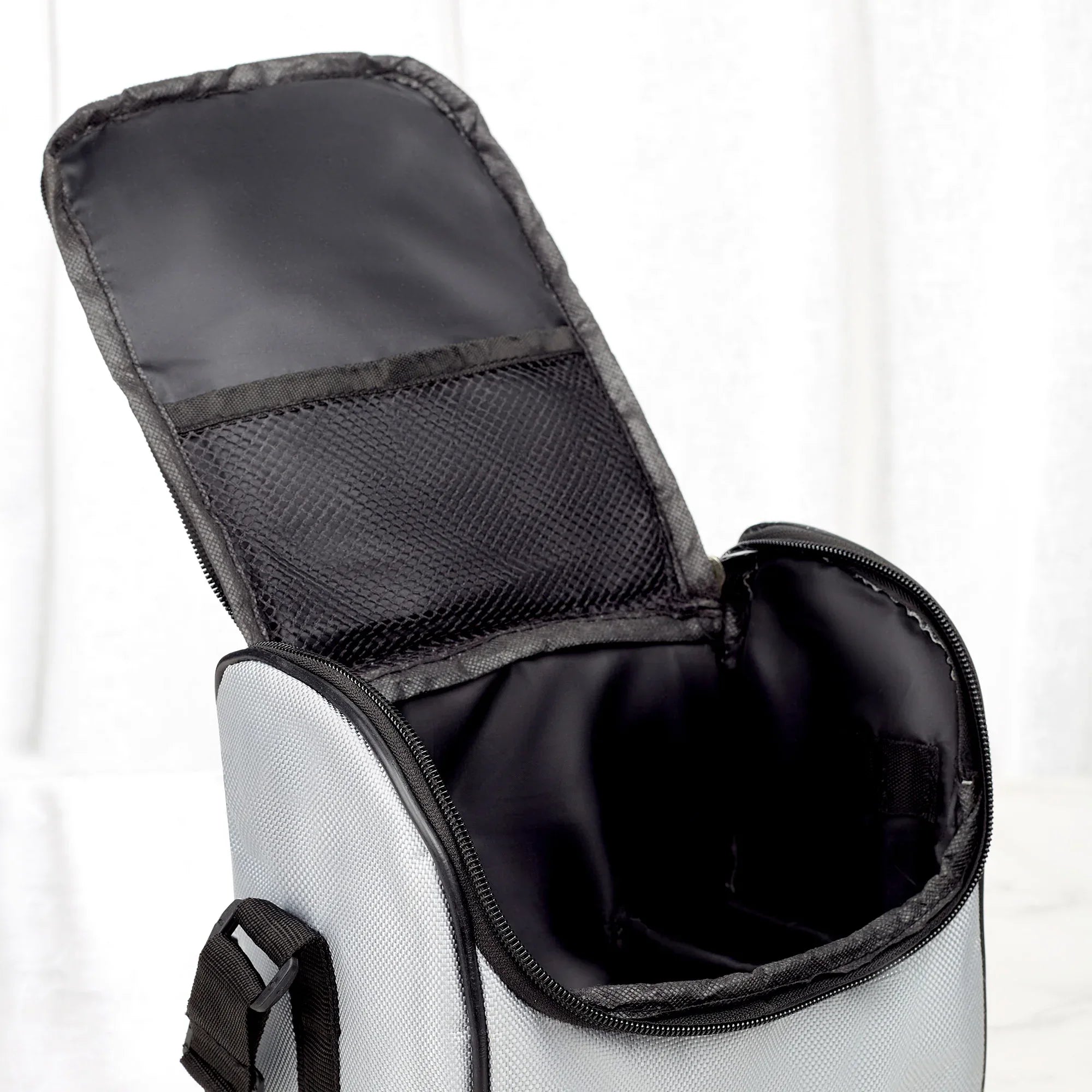 Microsafe 100% BPA Free Plastic & Stainless Steel Exa Lunch Box 400ml Set of 3 + Steel Bottle 500ml + Spoon + Carry Bag in Grey Colour - HomeTown