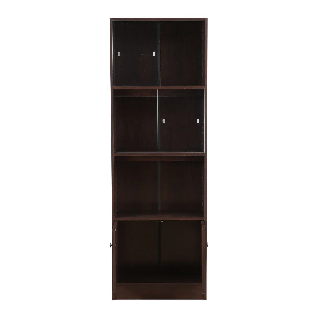 Crony Engineered Wood Medium Book Shelf in Wenge Colour - HomeTown