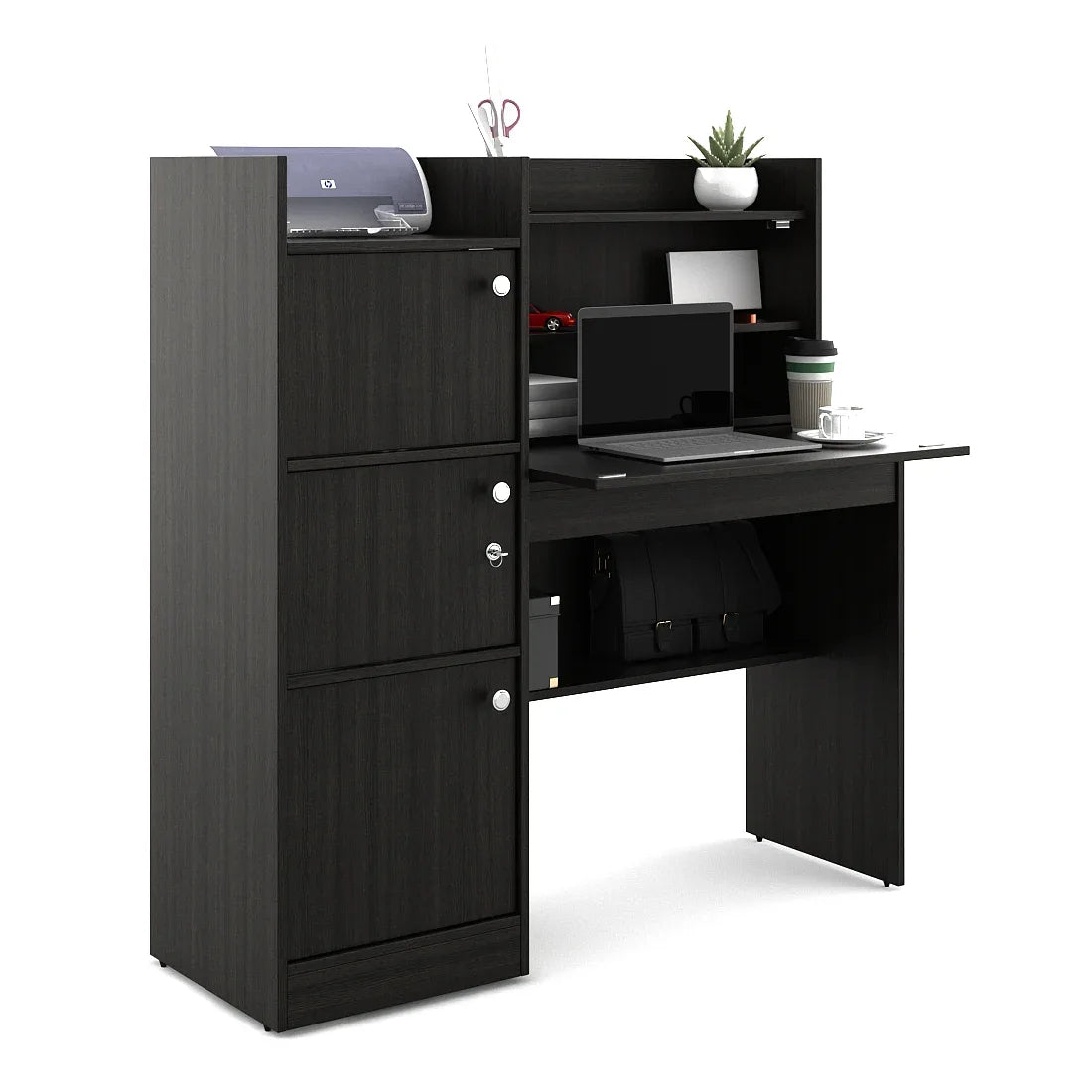 Venus Engineered Wood Study Table in Wenge Colour - HomeTown