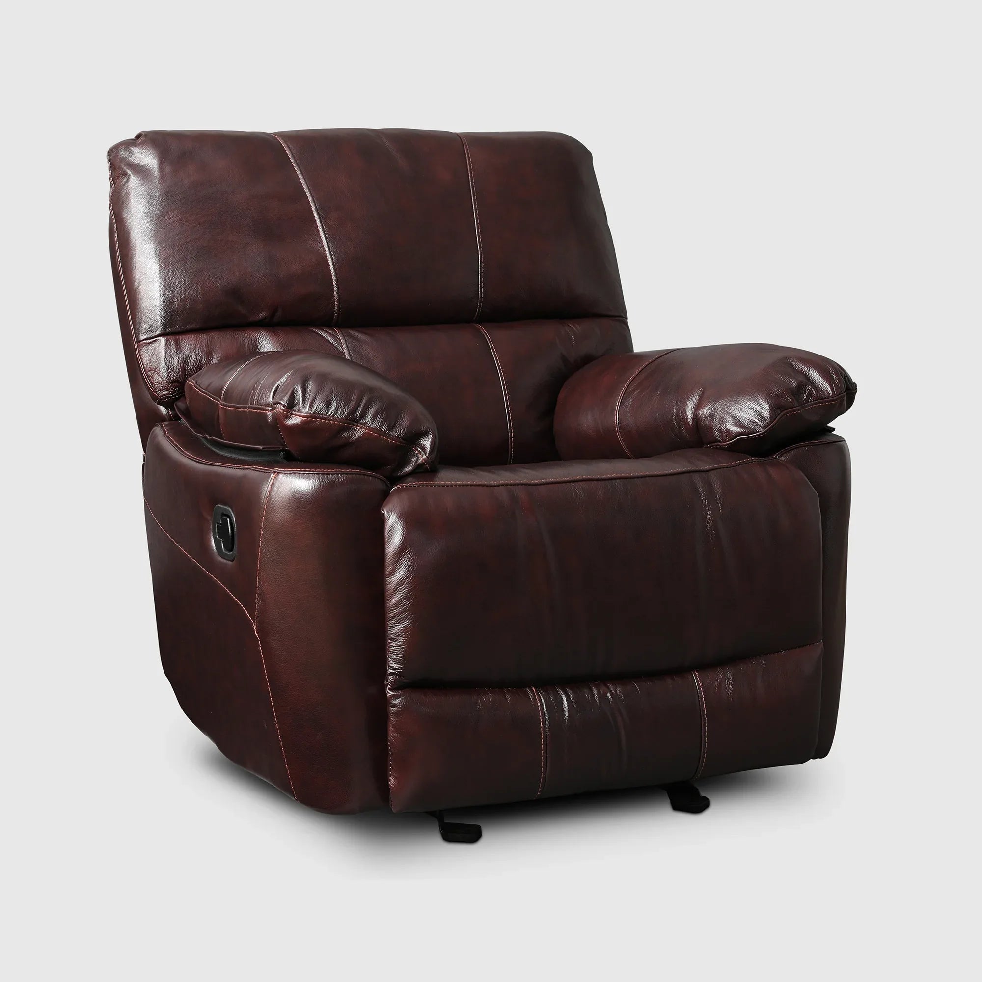 Charles Half Leather Single Seater Recliner - HomeTown