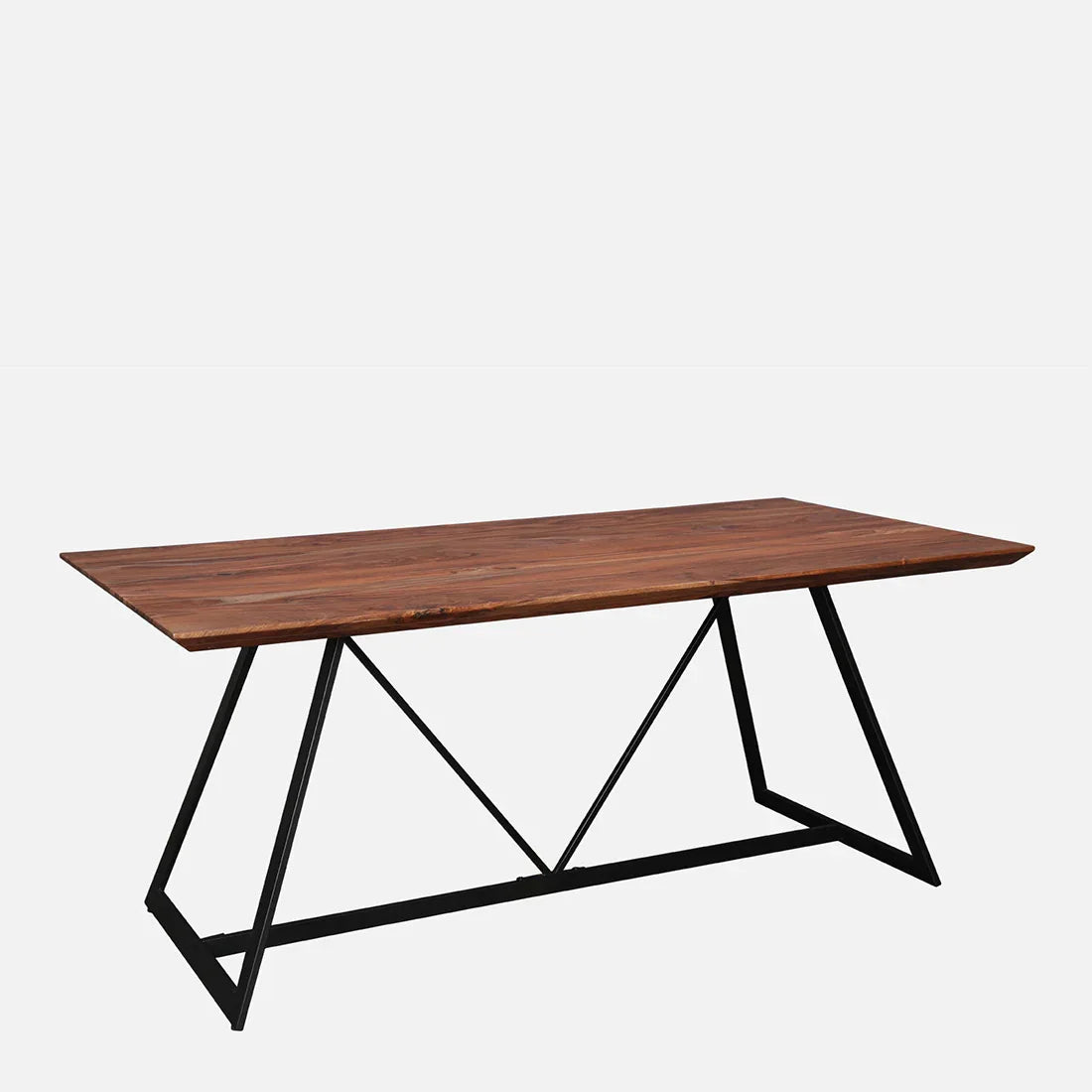 Axel Six Seater Dining Table in Natural Sheesham Colour - HomeTown