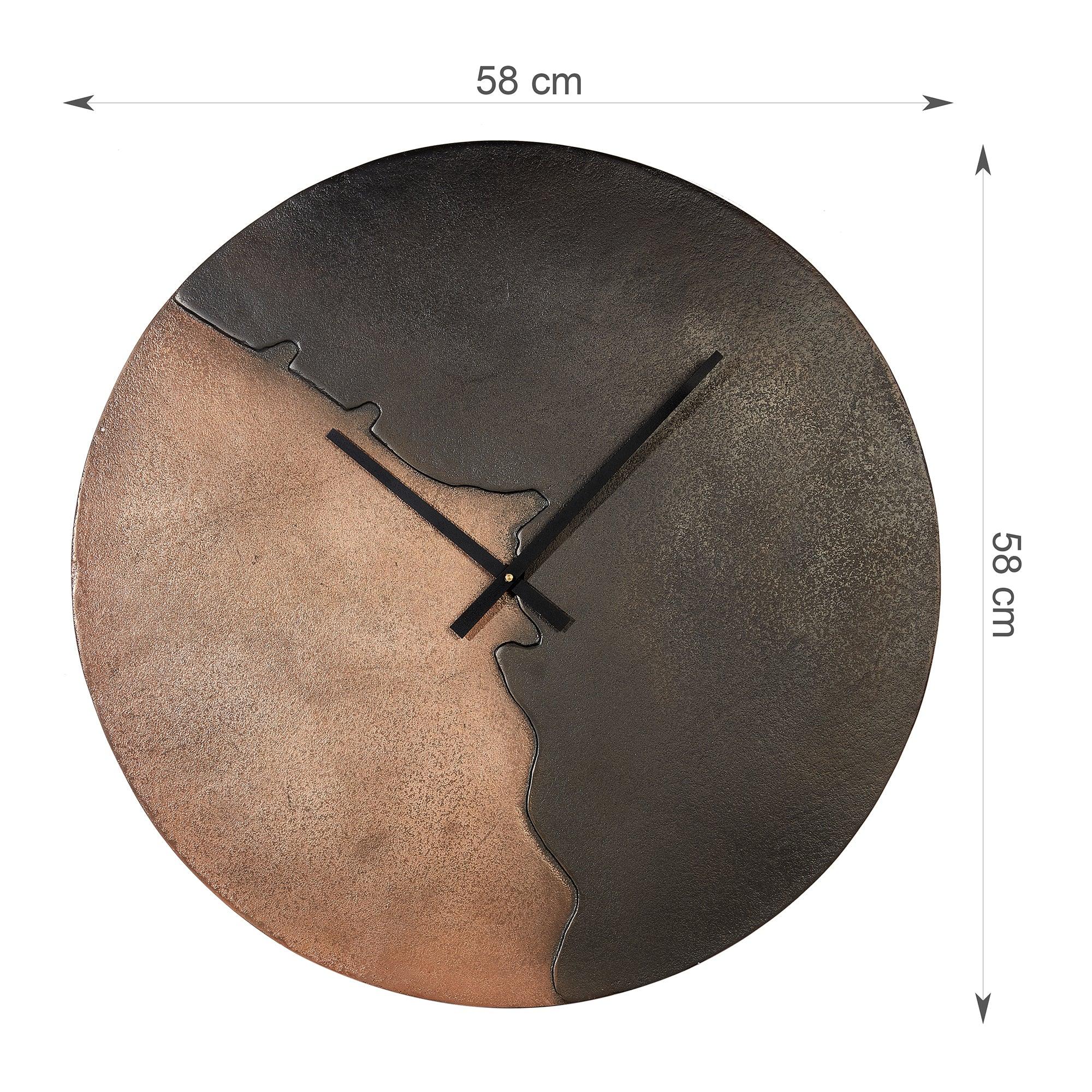 Magna Metal Clocks 58 Cm in Copper Colour - HomeTown