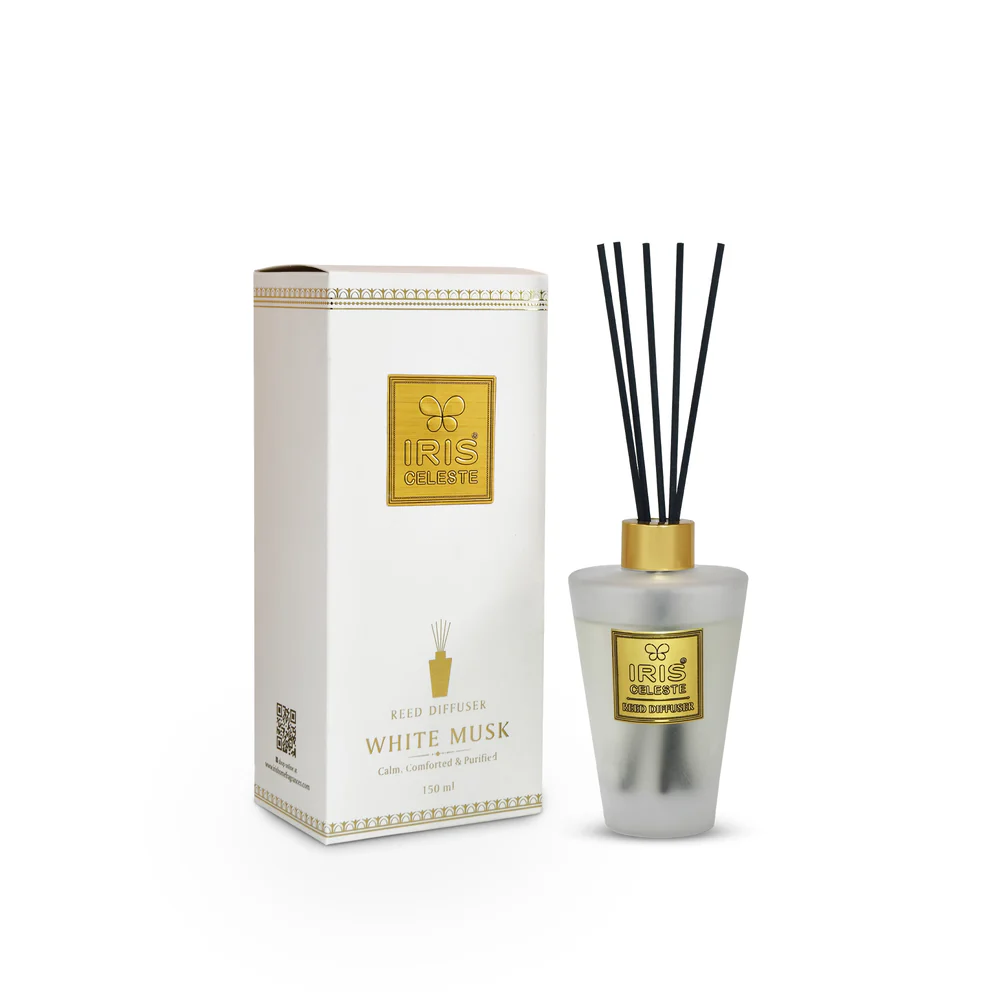 Iris Celeste Reed Diffuser Set Warm Musk - Premium Essential Oil Diffuser
