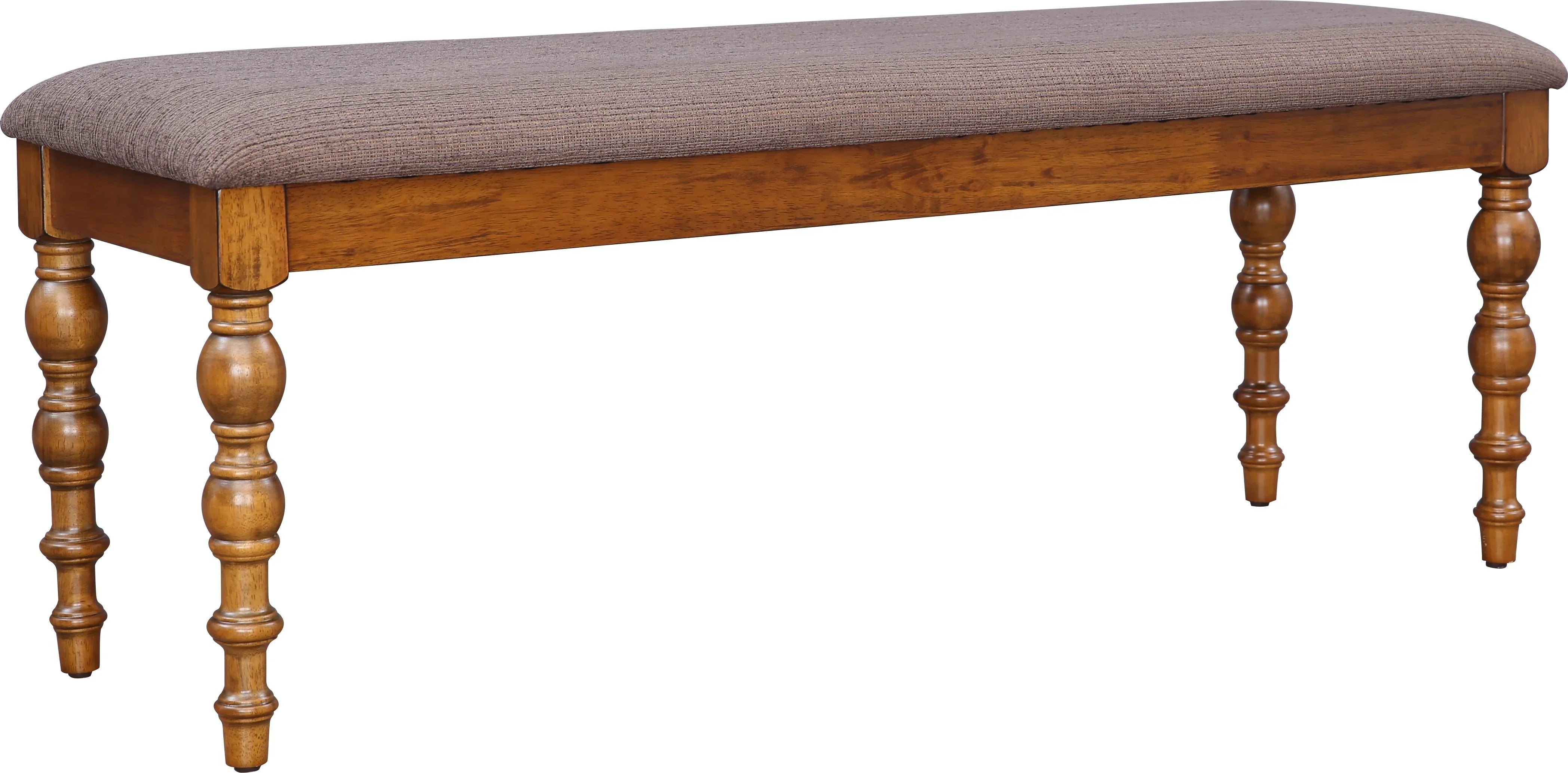 Tobago Solidwood Dining Bench for 6 Seater in Antique Walnut Colour - HomeTown