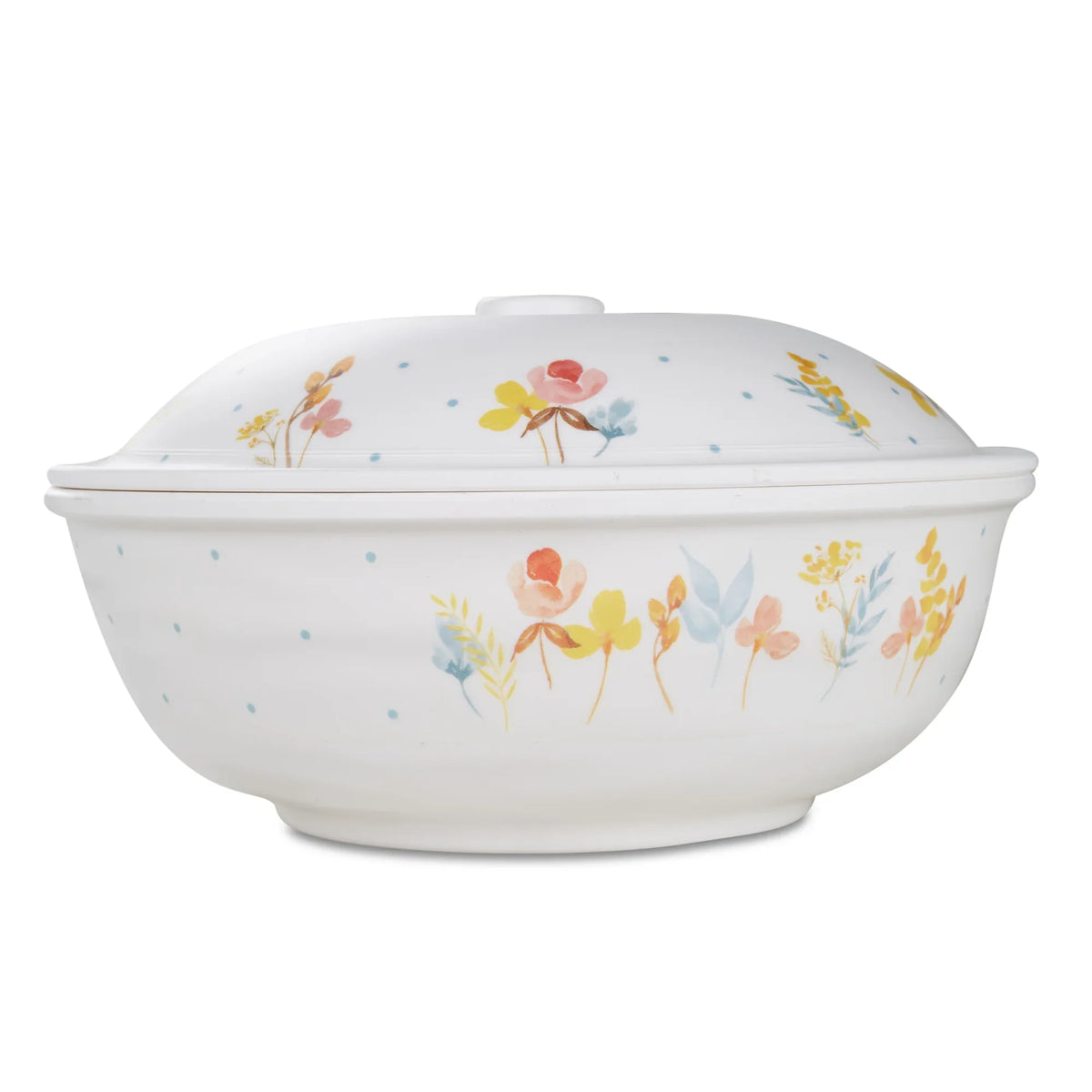 Gypsy Melamine Serving Bowl with Lid in Multi Colour - HomeTown